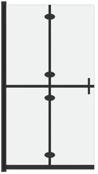 vidaXL Faltbare Duschwand ESG-Glas mattiert 90x190cm (151194)