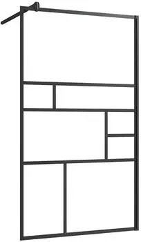 vidaXL Duschwand Begehbare Dusche ESG-Glas transparent 90x195cm (150753)