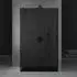 Mai & Mai Walk-In Duschwand 120x200cm ESG 8mm Nano Glas, Schwarz (BRAM1)