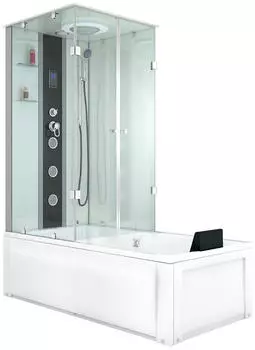 AcquaVapore K05-R01 Dusch-Wannen-Kombination 90x180cm ESG-Sicherheitsglas Touchscreen (K05-R01)