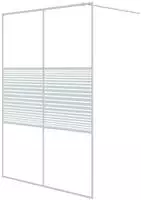 vidaXL Duschwand f&uuml;r Begehbare Dusche Wei&szlig; 140x195 cm ESG-Klarglas