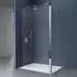 doporro Bremen Walk-In Duschwand 130x200cm + 30cm Nebenteil, ESG Klarglas 8mm Nanobeschichtung (Bremen1K-Plus)