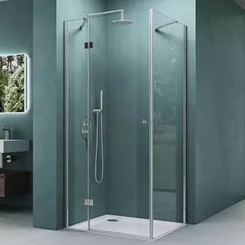 Mai & Mai Eckdusche 70x120cm 6mm ESG Klarglas NANO-Beschichtung H:190cm (R05K)