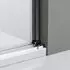 Bernstein DX906 FLEX Nischentür Schiebetür 160x195cm 8mm ESG Nano-Glas Chrom (DX906)