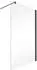 Schulte Alexa Style 2.0 Walk-In Duschwand 120cm Klarglas mattschwarz (Black Style)