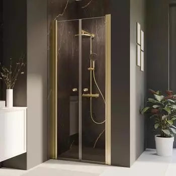 Breuer Elana 2.0 Pendeltür Nische Klarglas 80cm Profil Gold (Elana 2.0)