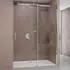 doporro Teramo4 Nischenschiebetür Dusche Klarglas 8mm 110x195cm (Teramo4)