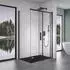 Mai & Mai Ravenna18 Eckdusche Schiebetür 120x90cm 8mm ESG Nano-Glas (R18)