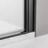 Bernstein NT218 Nischendusche Doppelpendeltür 88x195cm 6mm Nano-Glas Schwarz matt (42156)