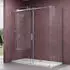 doporro Ravenna17 Eckdusche Schiebetür 100x100x195cm 8mm ESG Nano (Ravenna17K)
