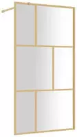 vidaXL Duschwand f&uuml;r Begehbare Dusche ESG Klarglas Golden 115x195cm