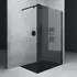 Mai & Mai Bremen1VG Walk-In Duschwand 130x200cm, 8mm ESG Nano Glas, Schwarz (BRAM3)