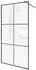 Home Deluxe BAKI Walk-in Duschabtrennung 110cm Schwarzer Rahmen Klarglas 10mm ESG (BAKI)