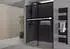 Bernstein DX906 Flex Nischendusche Schiebetür Soft-Close 8mm ESG Grauglas Schwarz 120x195cm (DX906 Flex)