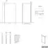 Bernstein EX101 Walk-In Duschwand 80x200cm, 10mm Klarglas, Nano-Beschichtung, Chrom (EX101)