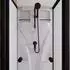 Schulte Juist Komplettdusche 80x80x190cm, ESG-Sicherheitsglas, schwarz (EP1914504-68-50)