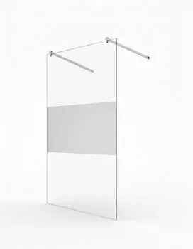 Glaszentrum Hagen Eva Walk-in-Duschwand 98x200cm, ESG 10mm, Satin-M (Eva Satin-M)