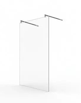Glaszentrum Hagen Jade Walk-in-Duschwand 88x200cm, ESG-Glas, klar (GH-100188-RH)