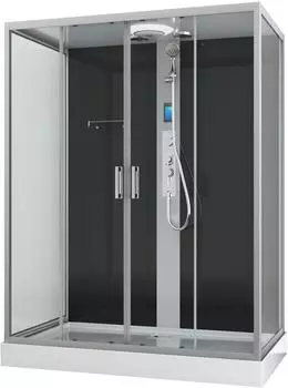 Sanotechnik New York Komplettdusche 160x90x215cm, ESG, chrom