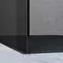 doporro Bremen02VG Walk-In Duschwand 100x200cm, 10mm ESG-Glas vollgrau, schwarzes Profil (Bremen02VG)