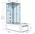 AcquaVapore K05-R32-EC Dusch-Wannen-Kombination 90x180cm, ESG-Sicherheitsglas, schwarz (K05-R32-EC)
