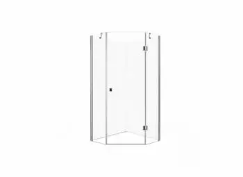 Glaszentrum Hagen Aya Duschkabine 5-Eck 100x100x195cm inkl. Duschtasse (GH-20705-101-D)