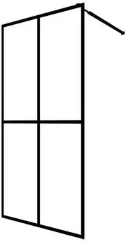 vidaXL Duschwand Walk-in mattiertes Sicherheitsglas 140x195cm (145693)