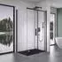 Mai & Mai Ravenna18 Eckdusche Schiebetür 8mm ESG Nano-Glas, 70x100cm (R18)