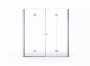 Glaszentrum Hagen Hera Dusch-Faltt&uuml;r Nische 160x195cm, 8mm ESG