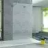 Aloni Walk-In Duschwand beidseitig begehbar, Klarglas ESG 8mm, 1000x2000mm (ECOW100)