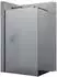 doporro Bremen01VS Walk-In Duschwand 100x200cm, 8mm ESG-Glas vollsatiniert, schwarzes Profil (Bremen01VS)