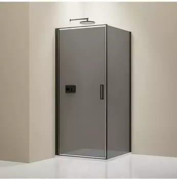 Bernstein NT416 Eckdusche 80x80x195cm, 8mm ESG Klarglas, Hebe-Senkt&uuml;r, Nanobeschichtung (NT416)