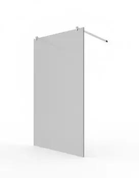 Glaszentrum Hagen LoLa Walk-in-Duschwand 88x200cm, ESG 10mm, satin (LoLa 88x200)