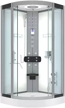 AcquaVapore D58-00T1-EC Komplettdusche 80x80cm, ESG-Glas, weiß (D58-00T1-EC)