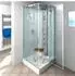 AcquaVapore Dampfdusche D38-20R3 Duschkabine 100x100cm, ESG-Sicherheitsglas, weiß (D38-20R3)