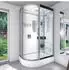 AcquaVapore Dampfdusche D60-70T2L-EC Duschkabine 120x80cm, ESG-Sicherheitsglas, weiß (D60-70T2L-EC)