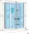 AcquaVapore Dampfdusche D60-70T2L-EC Duschkabine 120x80cm, ESG-Sicherheitsglas, weiß (D60-70T2L-EC)