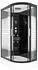 AcquaVapore Duschkabine D30-73M0R 80x120cm, ESG-Sicherheitsglas, schwarz (D30-73M0R)