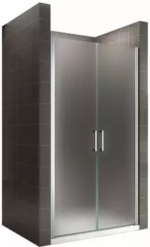 i-flair LARA Doppel-Pendelt&uuml;r 92-95x195cm, 6mm satiniertes ESG-Sicherheitsglas