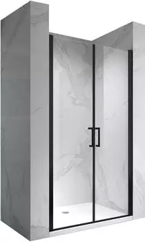 i-flair Lara Black Duscht&uuml;r Pendelt&uuml;r, 89-92x180cm, 6mm ESG-Glas