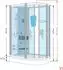 AcquaVapore D60-73M1R Komplettdusche 80x120cm schwarz, ESG-Sicherheitsglas (D60-73M1R)