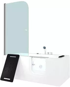 AcquaVapore S15D-WP-EH-R-EC Seniorendusche Kombination Whirlpool 85x160x215cm (S15D-WP-EH-R-EC-EA)