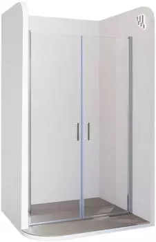 i-flair STELLA Duscht&uuml;r Pendelt&uuml;r 88x190cm, 6mm ESG, Chrom