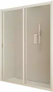 Forte Maestro Nischendusche Schiebetür 100-110x190cm weiß (5071011)