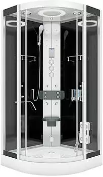AcquaVapore Dampfdusche D58-03T3-EC dreieckig 80x80cm schwarz (D58-03T3-EC-EA)