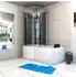 AcquaVapore K50-R31-WP Whirlpool-Duschkabine mit Wanne 100x170cm, schwarz (K50-R31-WP)