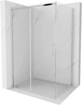 Mexen Omega Schiebetür-Duschkabine 130x90cm, transparent, chrom (825-130-090-01-00)
