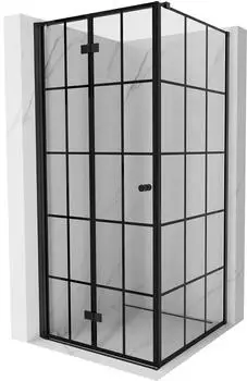 Mexen Mist-F Faltduschkabine links 110x110cm, schwarz (8A6T-110-110-70-77-L)