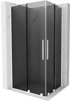 Mexen Velar L Duo Duschkabine Schiebetür 100x90cm, Grafit/Weiß (871-100-090-02-43-20)