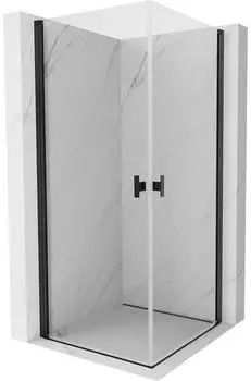Mexen Mist-B Duo Duschkabine schwenkbar 90x90cm, transparent, schwarz (8A2-090-090-70-00)